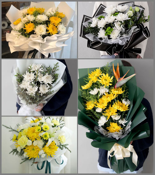 江苏泰州泰兴市广陵镇季圩村白事花束代送